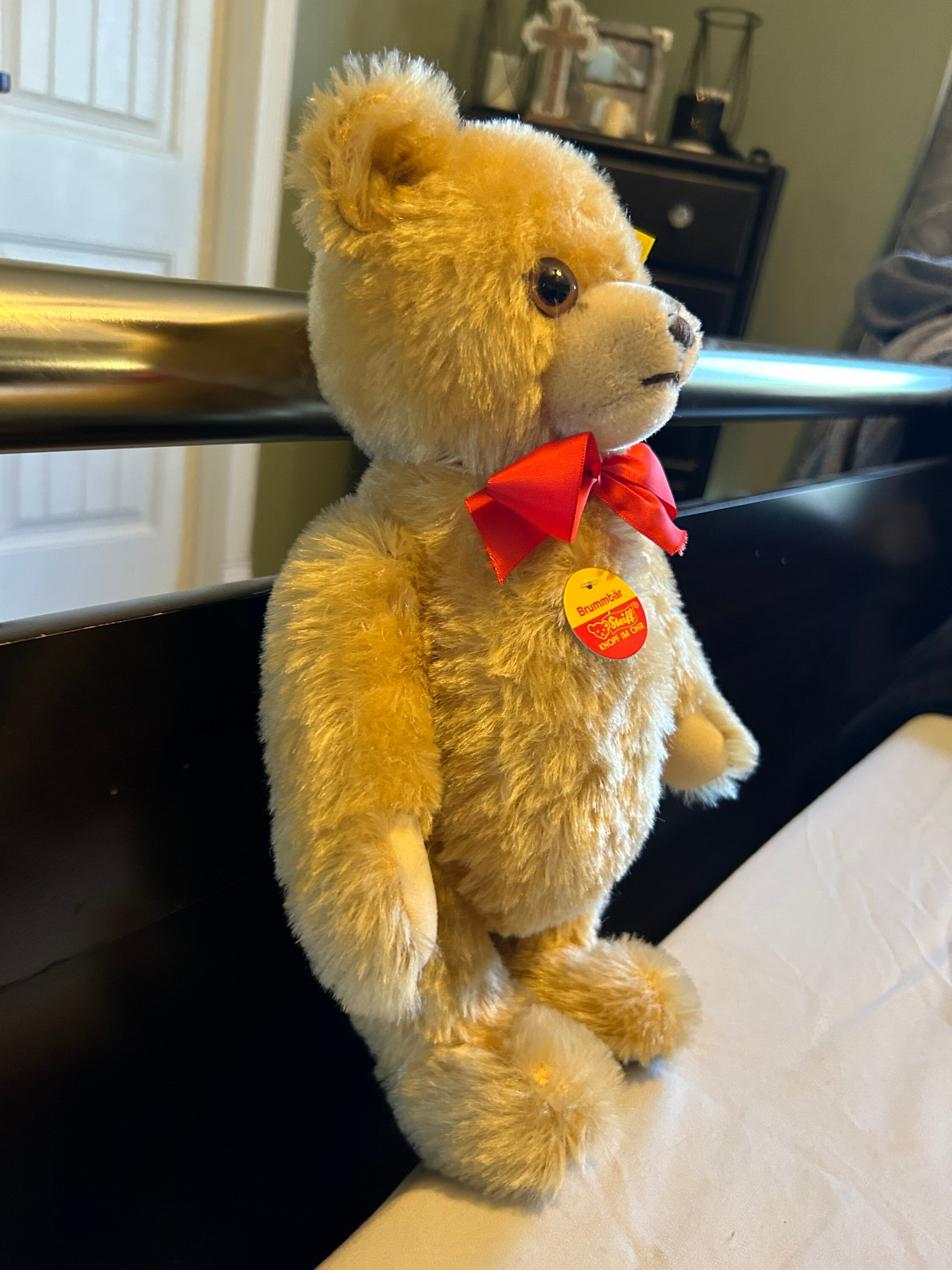 Vintage 80s Steiff Growling Teddy Bear - Etsy