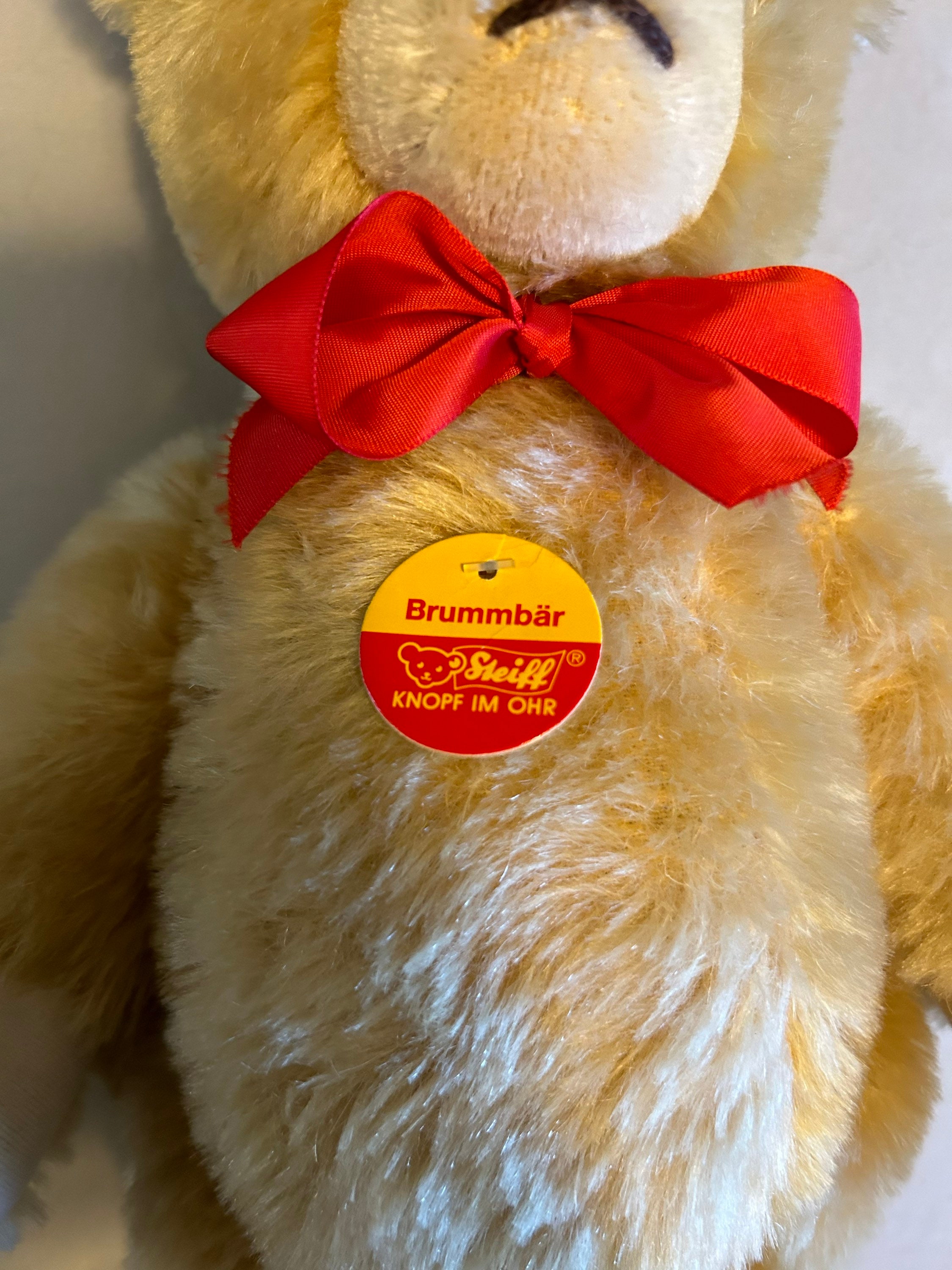 Vintage 80s Steiff Growling Teddy Bear - Etsy