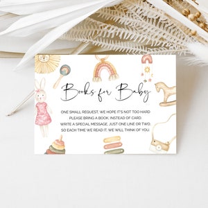 Baby-Kleidung Bücher für Baby-Karte, Buch Anfrage einfügen, Gender Neutral Baby-Dusche-Buch für Baby, moderne Boho-Baby-Dusche, Duschspiele, G1