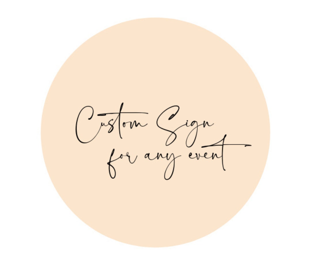 Event Edit Sign Custom Event Sign: DIY Design (digital Download) - Etsy