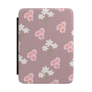 Pink Floral Pattern Kindle Case | Sakura Blossom E-reader Cover
