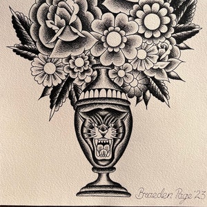 tattoo inspo flower vaseTikTok Search