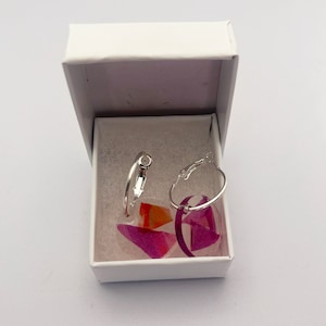 McElroy me silver plated hoop earrings image 1