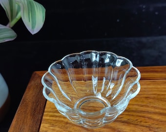 Set of 4 Japanese Crystal Tea Cups, Hand Cut Glass, 1.7oz