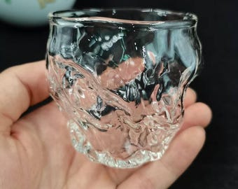 Ręcznie dmuchany japoński mini kubek szklany, do espresso, herbaty, likieru