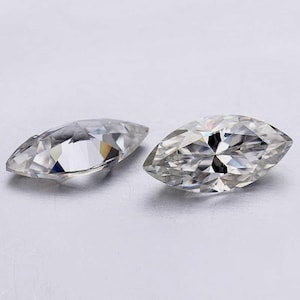 GRA Certified, Marquise Cut Loose Moissanite Stone 4x8 to 8x16 MM, Moissanite Jewelry, Natural Eye Clean Moissanite, Gift For Rings