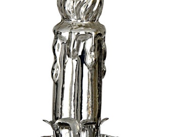 Series "Wanda silver" candle set of 3