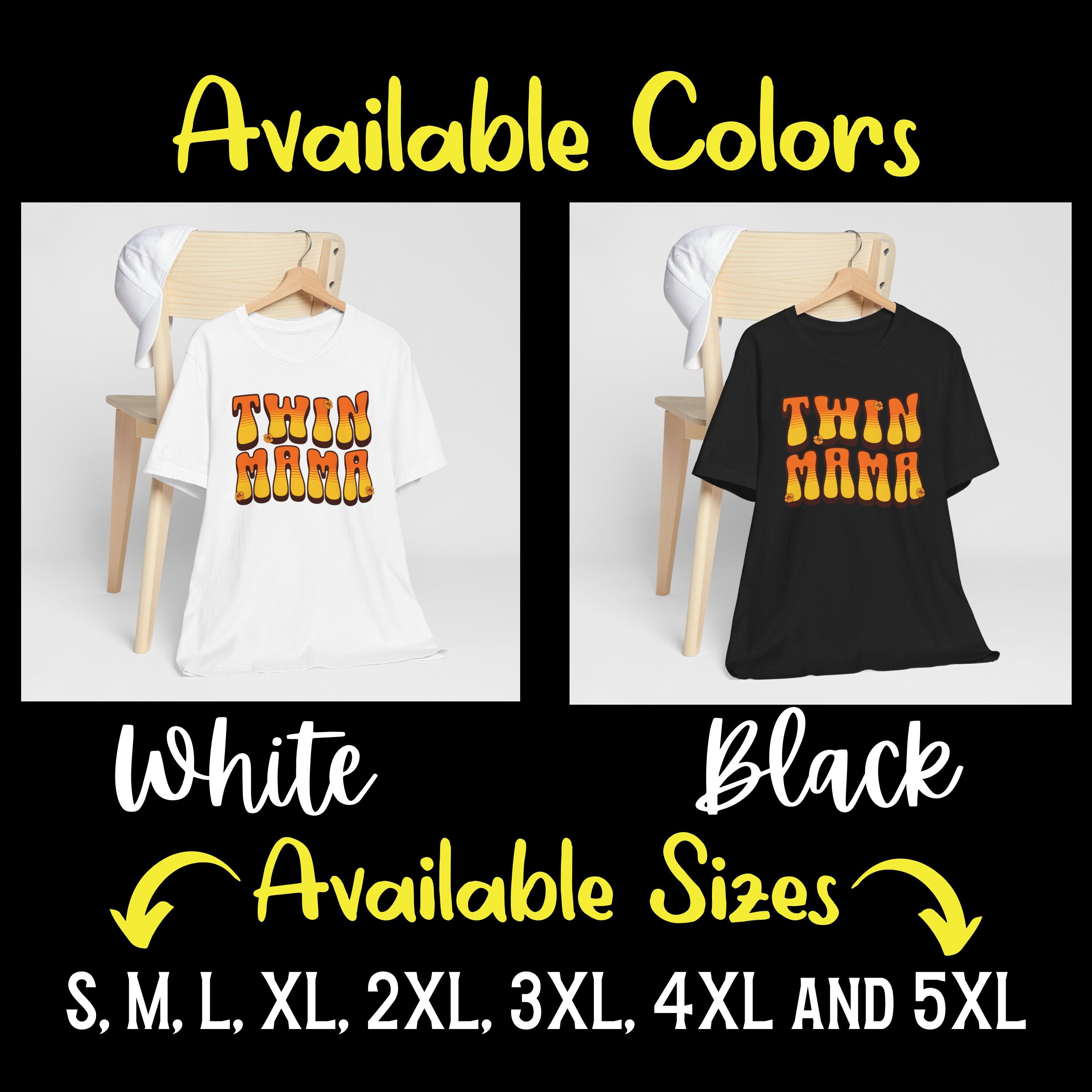 Retro Twin Mama Shirt, Twin Mom Tee, Mom Twin Girls T-shirt, Twin