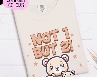 Twin Pregnancy Announcement T-shirt, Expecting Twins Shirt, Funny Twin Mom to be, Maternity Shirt Twins, Twin Baby Reveal Gift, Mom of Twins
