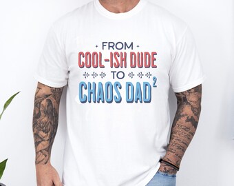 T-shirt for Twin Fathers, Funny Dad Shirt, Twin Dad Gift, Father's Day Tee, Twin Parenting Outfit, First Time Dad Gift, Twin Announcement