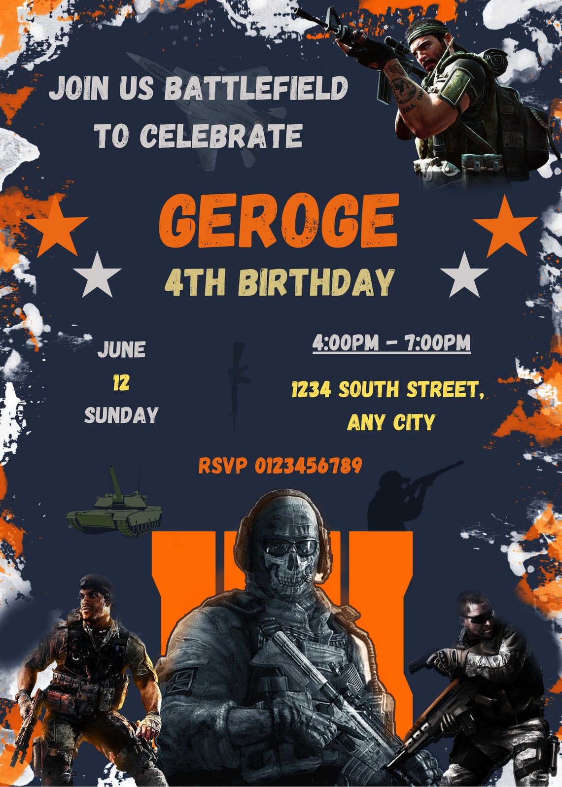 Editable Call of Duty Birthday Invitation Template Printable Etsy Editable Call of Duty Birthday Invitation Template Printable Etsy
