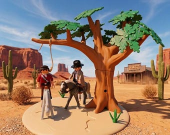 Accesorios para Playmobil Custom árbol del ahorcado lejano oeste WILD WEST