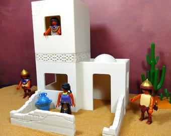 Playmobil Custom Belén casa doble del desierto hebrea árabe egipcia medieval