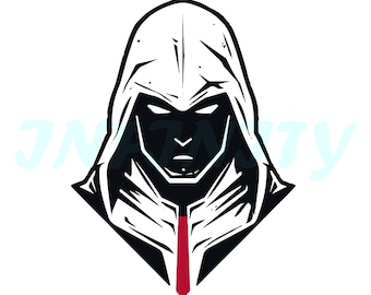 Assassin logo clip art Color image for laser engraving or digital printing Digital download clipart SVG, PNG, JPG, vector file