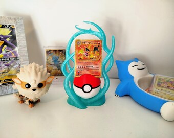 Figura expositor para cartas coleccionables TCG Pokémon con forma de poké ball Posibilidad de colores diferentes