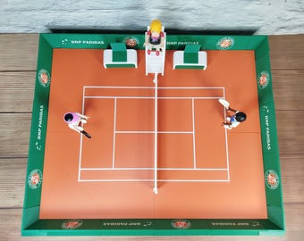 Accessoires Playmobil Diorama personnalisé Court de tennis Roland Garros Impression 3D