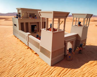 Playmobil Custom Nativity Scene Model Diorama Egyptian Palace 3D Printing