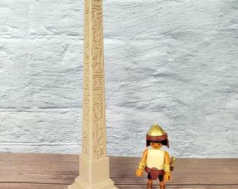 Playmobil Custom Obelisk with Hieroglyphics Statue Ancient Egypt Desert