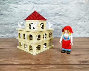 Playmobil accessories: Custom dovecote with pigeons, 3D printed
