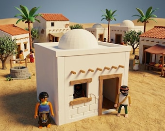Complementos Playmobil Custom casa hebrea desierto pesebre Belén