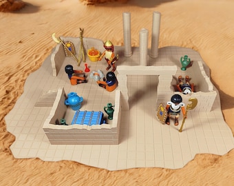 Accesorios Playmobil Custom diorama ruinas del desierto egipcias impresión 3D