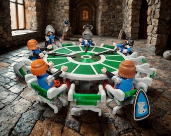 Playmobil Custom Diorama Table King Arthur 3D Printing Accessories