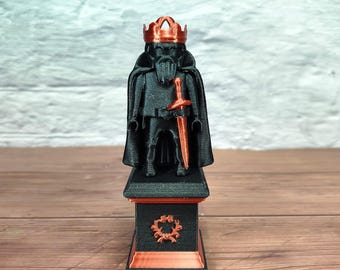 Playmobil Accessories Custom Diorama Statue King Statue with Pedestal Medieval Castle 3D Printed