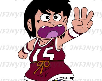 Chicho Earthquake Dash Kappei Color image for laser engraving or digital printing Digital download clipart SVG, PNG, JPG, vector file