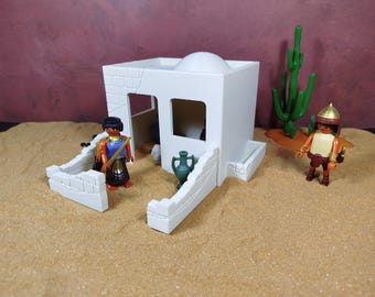 Playmobil Custom Belén casa del desierto hebrea árabe egipcia medieval