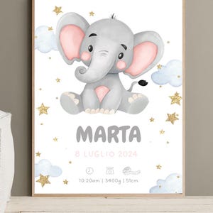Tarjeta de nacimiento personalizada