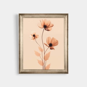 Floral Line Art, Printable Wall Art, Minimalist Line Art, Digital Download, Line Art Prints, Botanical Art Prints, Boho Prints, JP0373