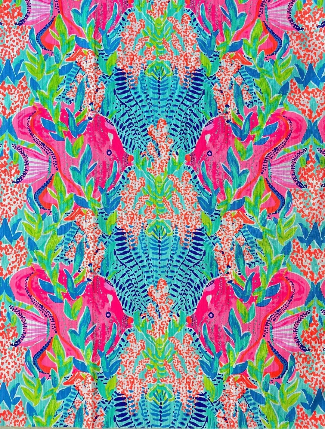 Fabric “ Fish Mirror ” # 91 LP - Cotton Dobby - Etsy