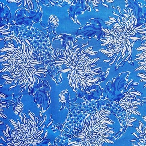 Fabric “ Blue Gator ” LP #0105 - Cotton Texture Knit