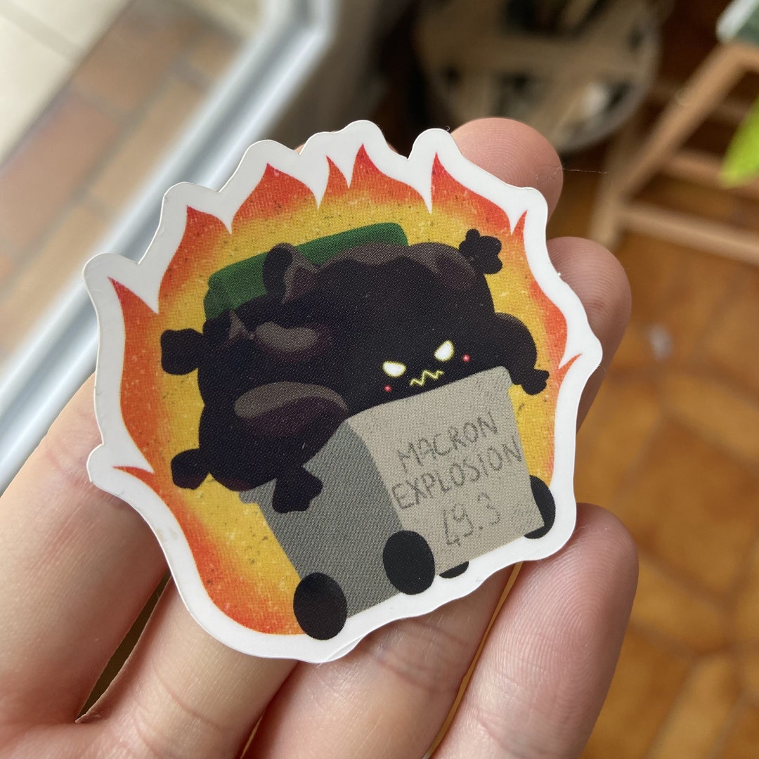 Macron Explosion Sticker 49:3 - Etsy