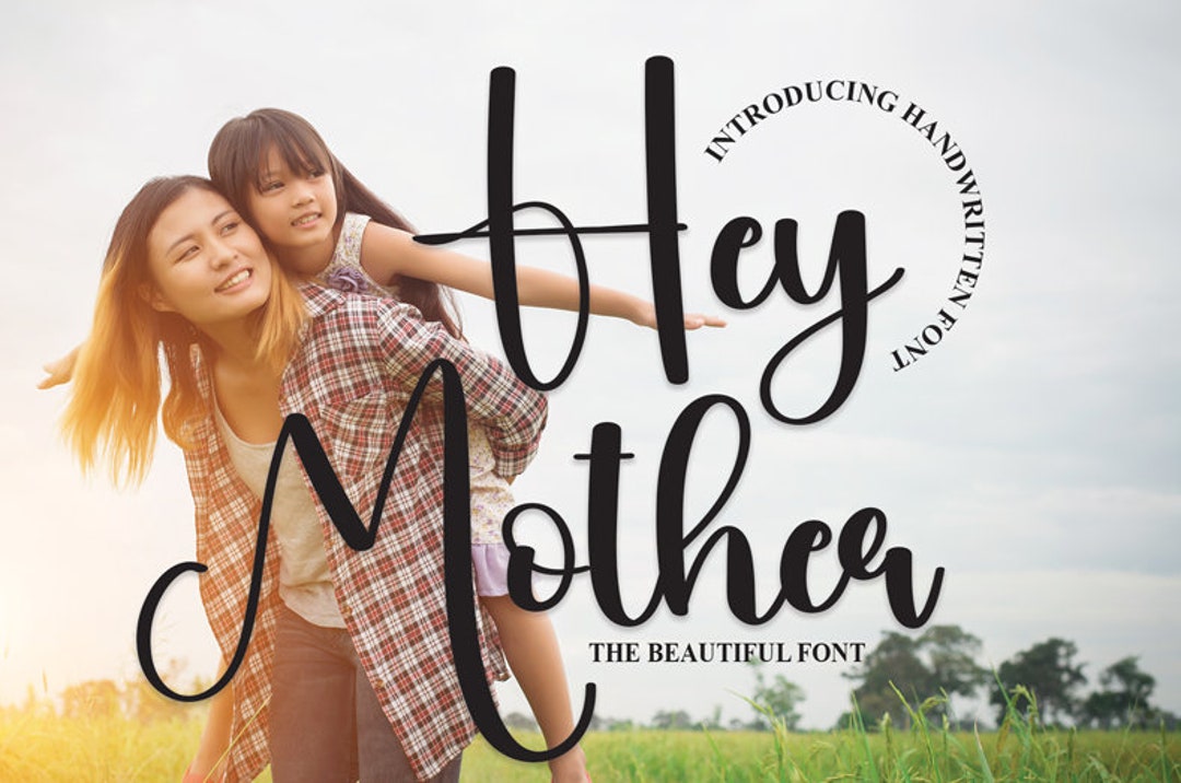 Hey Mother Font Logo Font Modern Font - Etsy Australia
