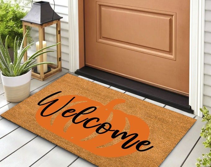 Welcome Doormat, Personalized Home Decor, Custom Shop Logo Mat, Personalized Gift, Custom Door Mat For Front Door