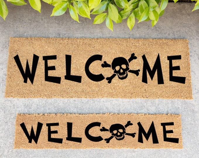 Welcome Doormat, Halloween Doormat, Front Doormat, Personalized Doormat, Closing Gift