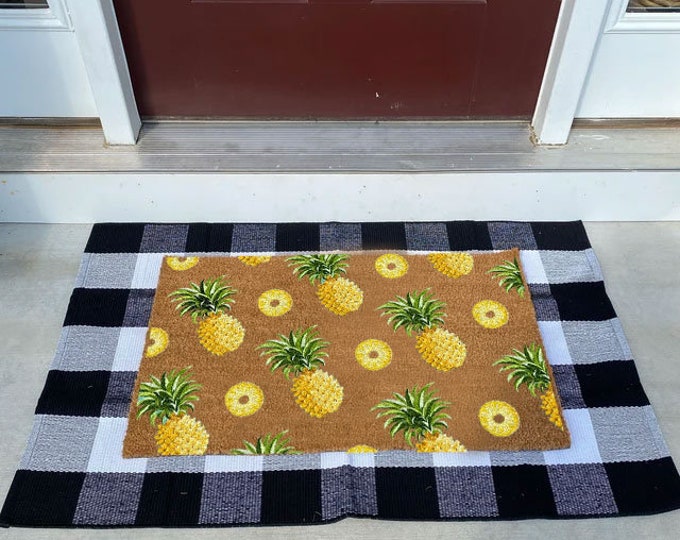 Pineapple Doormat, Welcome Doormat, Made From Natural Coir