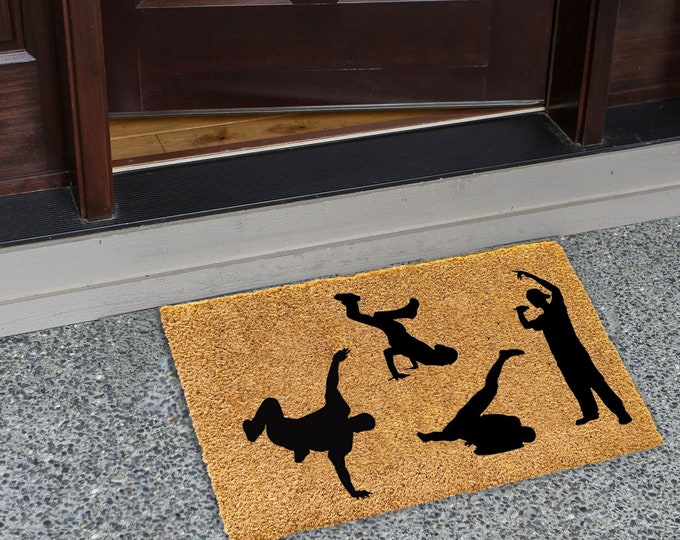 Rapper Doormat, Personalized Custom Doormat, Personalized Gift, Painted Doormat For Housewarming Gift