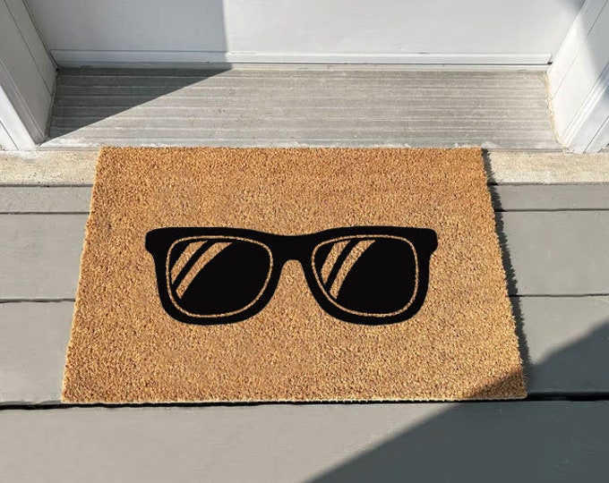 Cool Glasses Doormat, Funny Doormat, Custom Door Mat For Front Door, Personalized Custom Doormat, Chili's Doormat