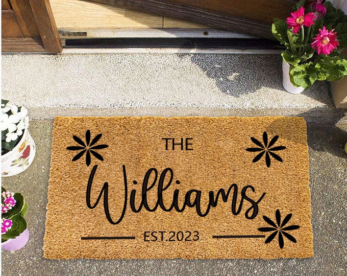 The Williams Doormat, Personality Doormat, Custom doormat, Outdoor Welcome Mat, Mini Doormat, Small Doormat ,Small Welcome Mat