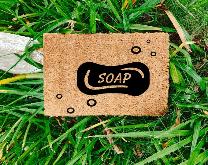 Soap Doormat , Door Mat, Spring Door Mat, Summer Door Mat, Summer Welcome Doormat, Personality Doormat