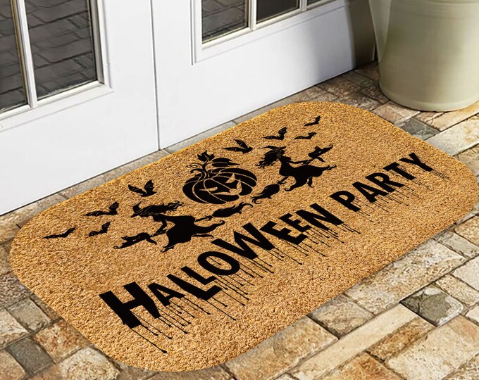 Harty Doormat, Personalized Custom Doormat, Personalized Gift, Painted Doormat For Housewarming Gift