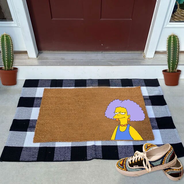 Cartoon Animal Faux Cashmere Door Mat For Living Room, Bedroom, Bathroom,  Kitchen And Entrance Door, Rug