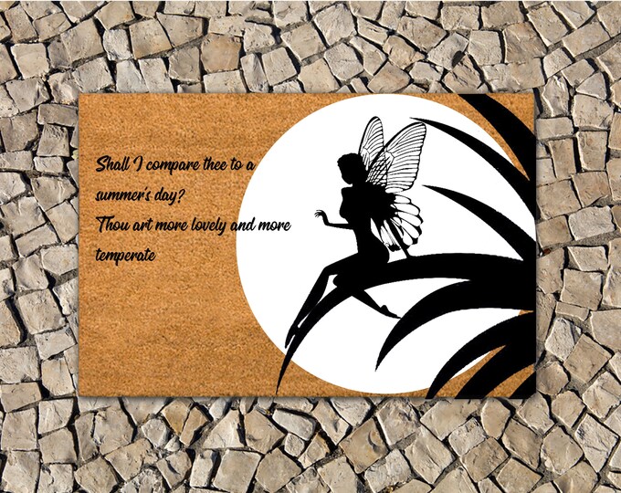 The Dream Of Midsummer Doormat, Personalized Door Mat, Initial Doormat, Custom Door Mat For Front Door, Custom Doormat, Personalized Gift