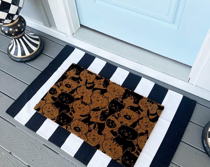 Animal Conference Doormat, Housewarming Doormat, Coir Doormat, Personality Doormat, Custom Doormat