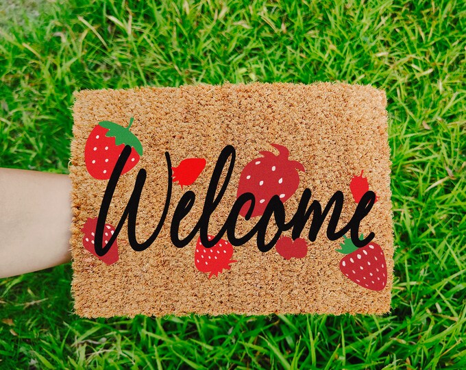 Welcome Doormat, Personalized Play House Doormat, Patio Decor, Top Seller, Front Doormat, Housewarming Gift