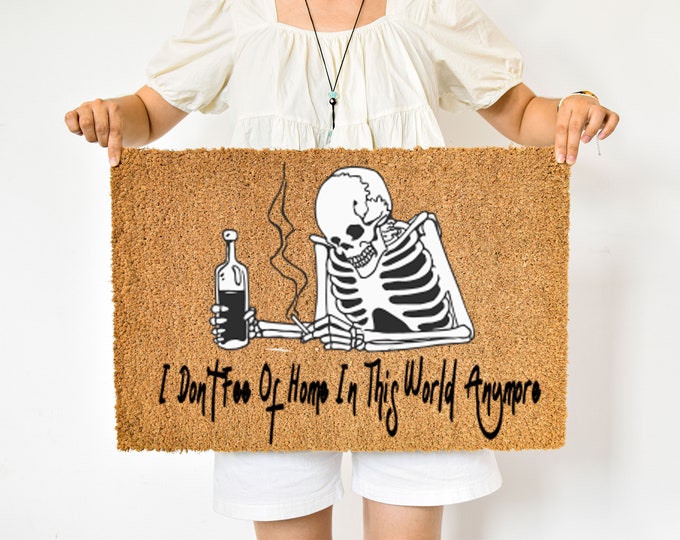 I Don’t Fee Of Home In This World Anymore Doormat, Nautical Doormat, Lake Life doormat, Summer Doormat, Boat Doormat