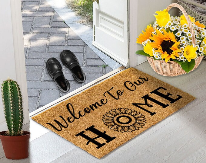 Welcome To My Our Home Doormat, Custom Door Mat For Front Door, Personalized Custom Doormat, Welcome Mat, Housewarming Gift