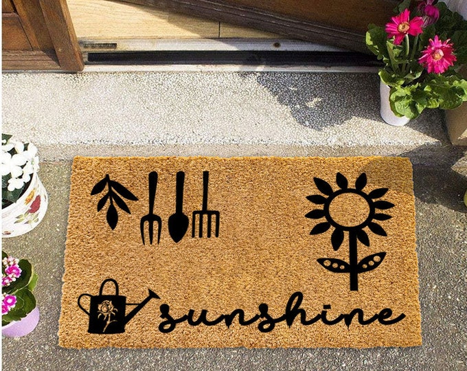 Sunshine Doormat, Cute Doormat, Housewarming Gift Doormat, Funny Doormat, Personality Doormat, Welcome Doormat